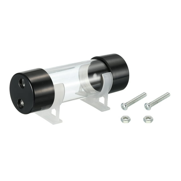 Uxcell Cylindrical Water Cooling Tank G1/4" Dia 50mm Length 150mm Clear for PC Water Cooling System with Acrylic and POM