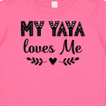 thumbnail image 4 of Inktastic My Yaya Loves Me Grandchild Girls Baby T-Shirt, 4 of 5