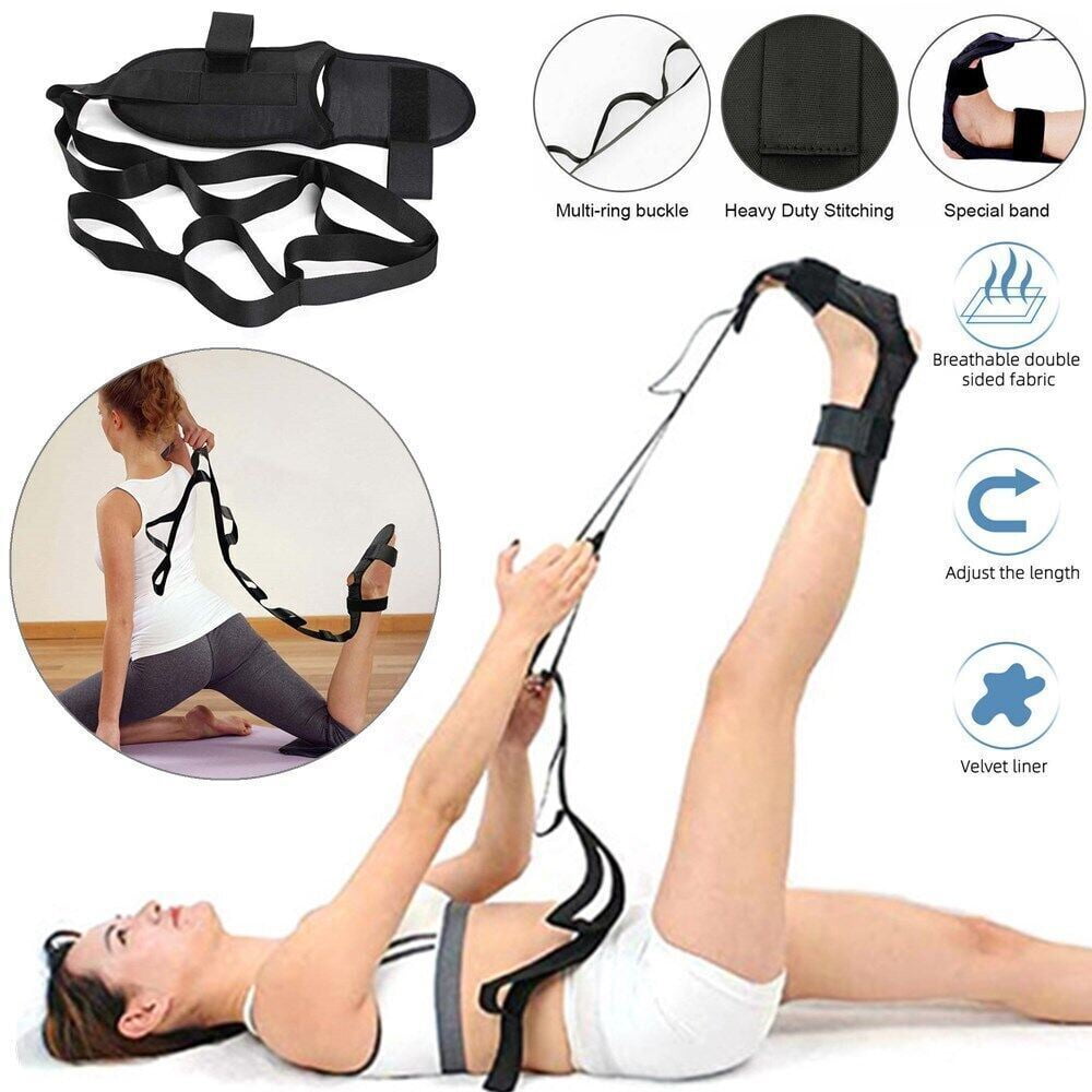 FOMI 7 Ring Stretch and Resistance Exercise Band, Back, Foot, Leg, and  Hand Stretcher, Arm Exerciser, Portable