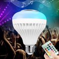 thumbnail image 3 of 12W E27 Smart LED Bombilla Bluetooth RGB Color música altavoz control remoto RGB + Blanco + Remoto jinwen bombilla bluetooth, 3 of 8