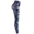 thumbnail image 7 of Women's Imitation Denim Casual Printed High Waist Yoga Pants Female Lounge Workout Running Butt Lift Tights Lady Leisure Leggings Yoga Long Trouser For Women, 7 of 7