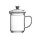 thumbnail image 3 of Taza de café de vidrio con tapa Vasos de café helado reutilizables Taza de leche Taza de bebida para 400ml, 3 of 9
