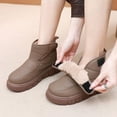 thumbnail image 4 of Khaki Women'S Warm Short Boots With Thick Sole And Insulated Design For Fall And Winter Casual Style, 4 of 9