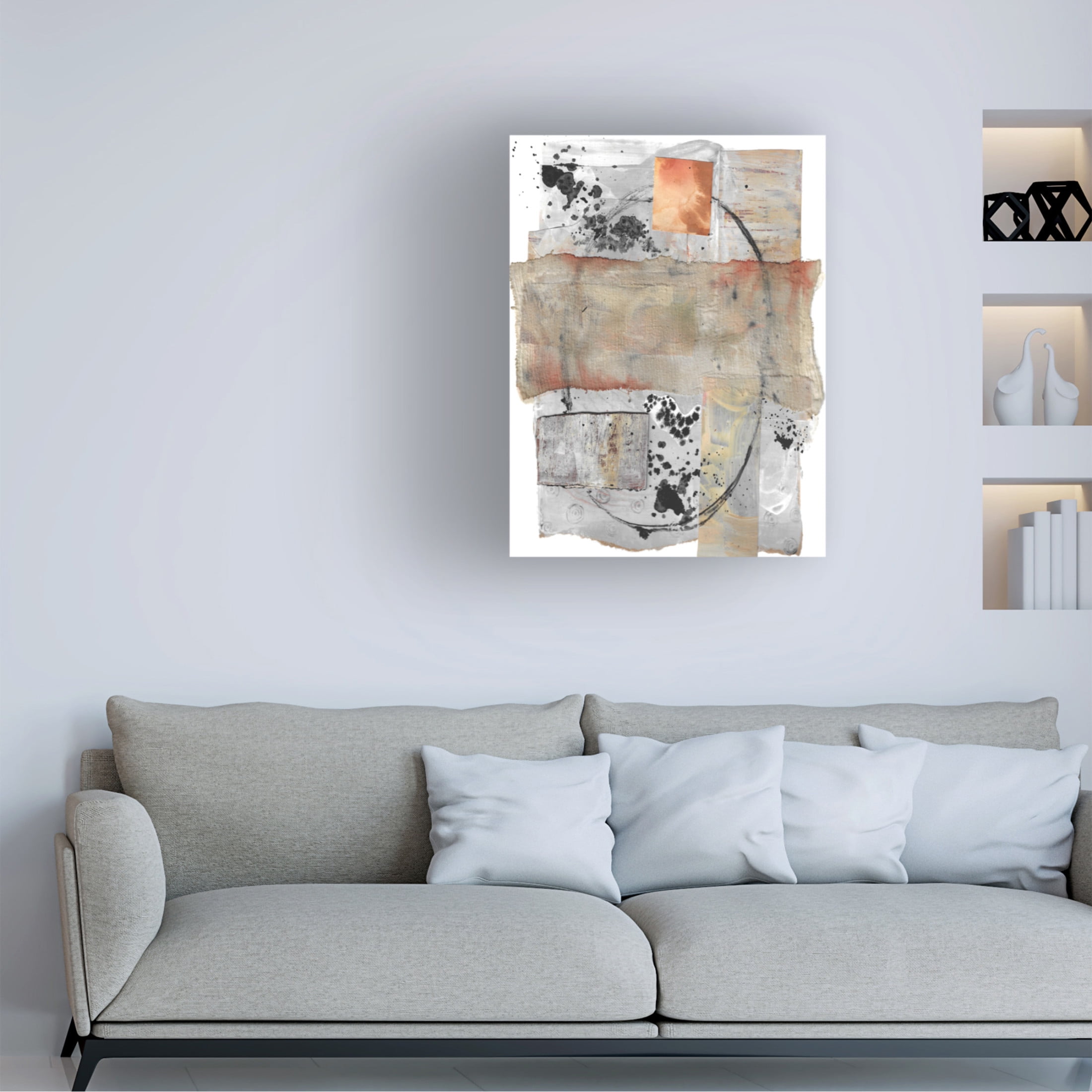 Canvas Wall Art - Maliq 'Under My Skin' Wall Art for Living Room, Bedroom, or Office Décor by Trademark Fine Art - 35 x 47 Inches