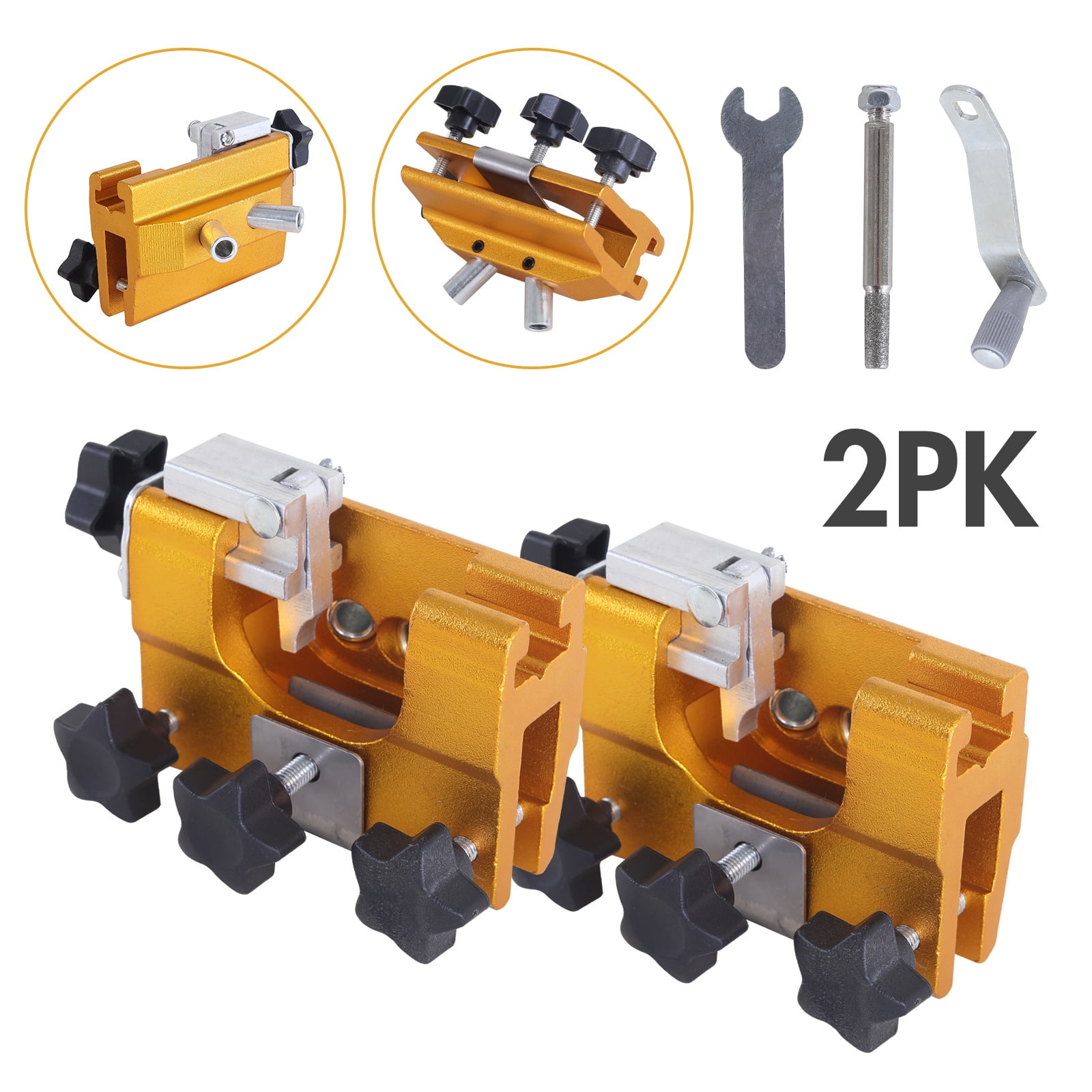 2Pack Chainsaw Sharpening Jig Kit, Deluxe Chain Saw Sharpener for All