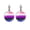 Genderfluid, variant on LGBT Pride Earrings for Women Men Rainbow Leverback Earrings Gay Lesbian Transgender Nonbinary Pansexual Bisexual Earrings Jewelry Rainbow