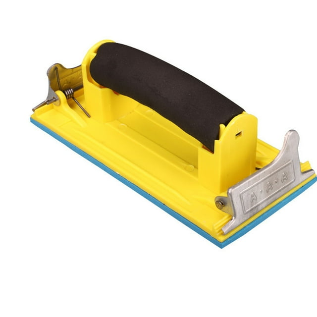 Bloque de lija manual para lijar paneles de yeso, diseño de mango ergonómico que garantiza comodidad y reduce la fatiga durante el pulido de madera y metal, compatible con hojas de papel de lija de 9