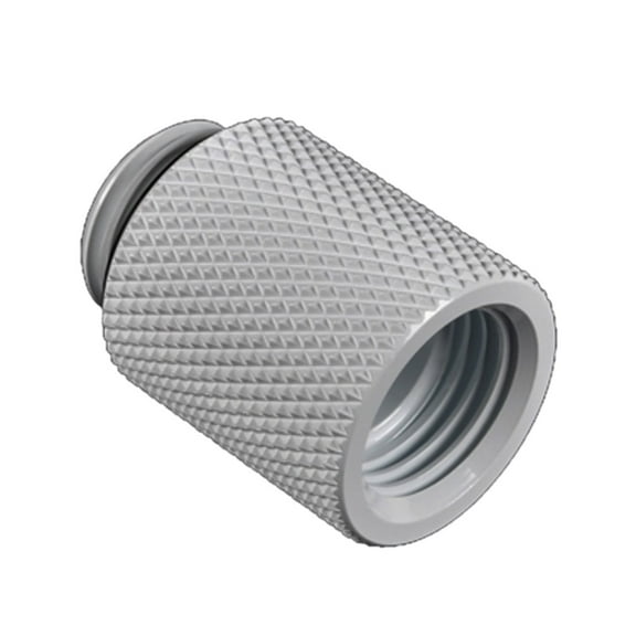 Bitspower G1/4" Male to Female Extender Fitting, 20mm, Deluxe White