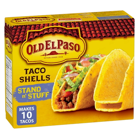 Old El Paso Taco Tout Plein, Tout Plat, Sans gluten, 133 g, 10 unités 133 g