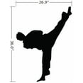thumbnail image 2 of Wallmonkeys Tae Kwon Do Silhouette - 9 Peel and Stick Wall Decals Mural WM160692 (27 in W x 36 in H), 2 of 4