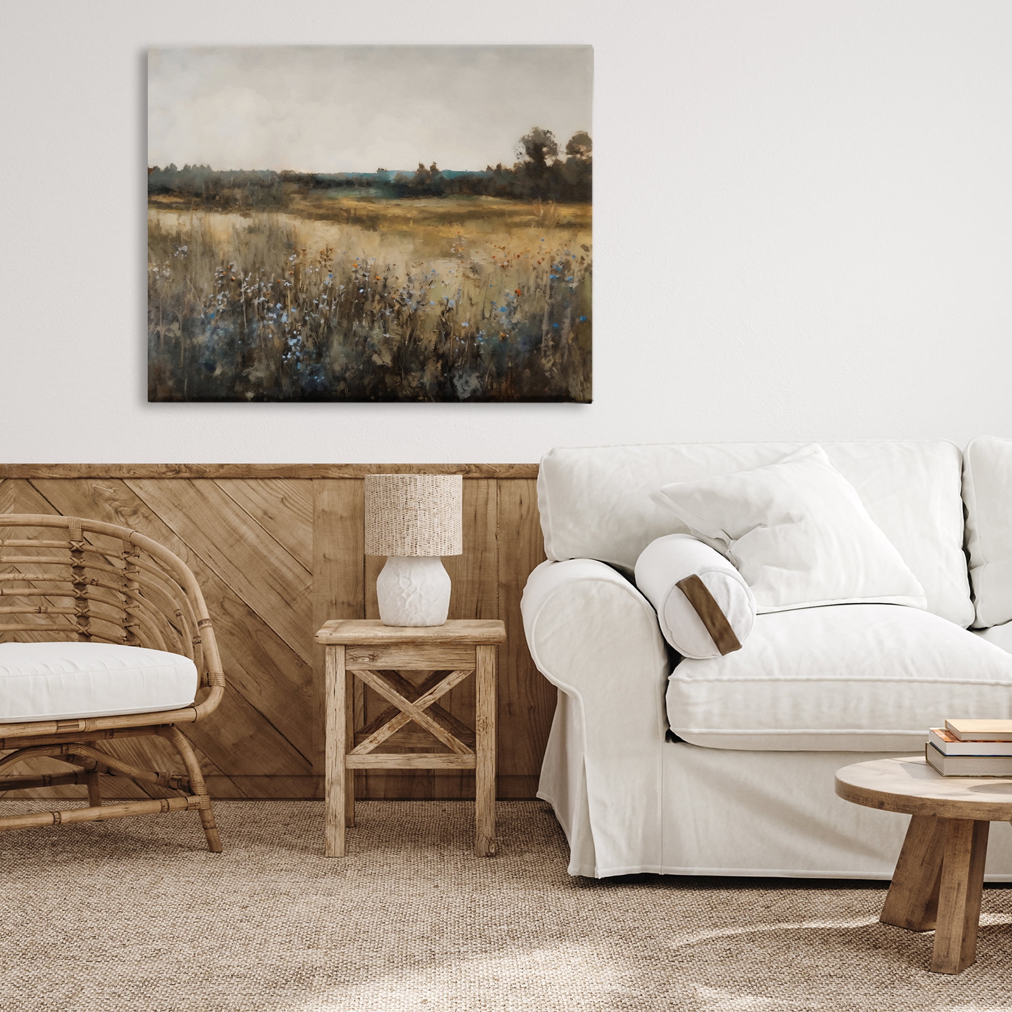 Stupell Industries Wildflowers & Wheat Meadow Canvas Wall Art, design by Creative Studio