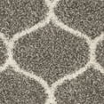 thumbnail image 5 of SAFAVIEH Hudson Arline Geometric Shag Area Rug, Grey/Ivory, 5' x 5' Square, 5 of 7