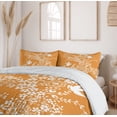 thumbnail image 6 of Ambesonne Orange Duvet Cover Sets, Japanese Tree Birds Art, 2-King, Marigold White, 6 of 7