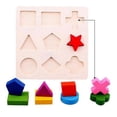 thumbnail image 2 of Rompecabezas de Bloques de Geometría Juguetes Educativos Juguetes de #B CUTICAT Juguetes de madera, 2 of 7