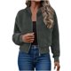 thumbnail image 1 of AUNVITO Women's Fleece Jacket Button Front Long Sleeve Casual and Cozy Outerwear, 1 of 7