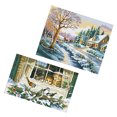thumbnail image 1 of 2 Juegos de Kits Estampados de Needlecrafts - Invierno Sunnimix Kits de punto de cruz estampado, 1 of 8
