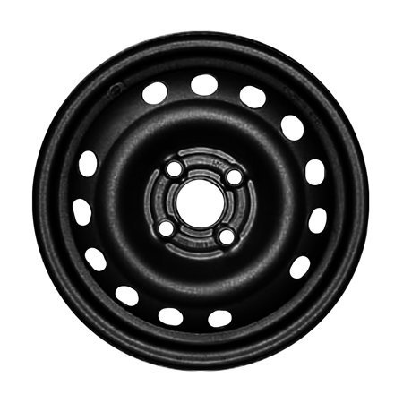 14 X 5.5 Reconditioned OEM Steel Wheel  Black  Fits 1989-1990 Pontiac Lemans