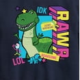 thumbnail image 3 of Toy Story 4 - Rex Graphic - Toddler & Youth Crewneck Fleece Sweatshirt, 3 of 5