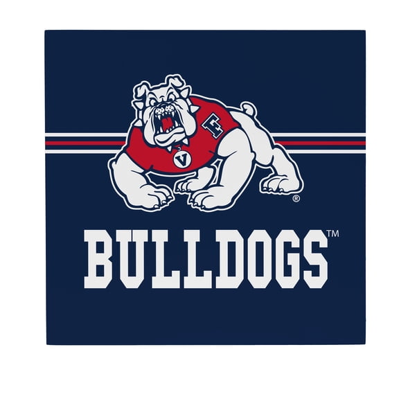 Fresno State Bulldogs 12" x 12" Wood Wall Sign