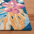 thumbnail image 3 of SAFAVIEH Jardin Korbin Floral Wool Area Rug, Blue/Pink, 8' x 10', 3 of 8