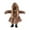 A001- Dark Brown, variant on Scary Halloween Decorations Creepy Spooky Striped Zombie Doll for Haunted House Indoor Halloween Decor Halloween Party Decor 1 Pack