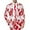 White, variant on toraway Men Suit Jacket Grey Men's Fashion Casual Buckle Printed Single Fashion Soft Work Formal Warm Casual Tops XXXL