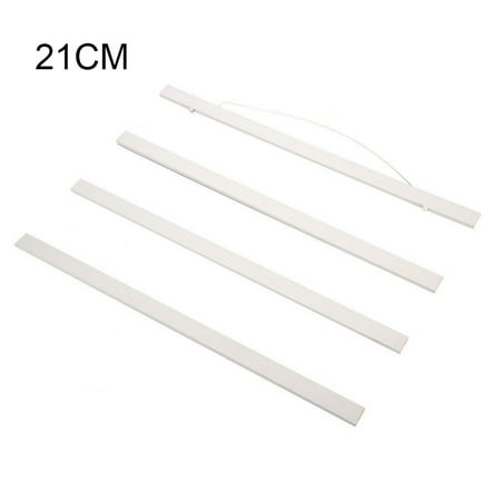 

Poster Frame Scroll Hanging Wooden Frame Poster Painting Photo Picture Wall Hanger White 21cm
