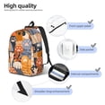 thumbnail image 5 of Daiia Cute Cat Paw Vintage Canvas Backpack for Men and Women ,Hiking Backpack,Travel Laptop Bag for School,Large Capacity Backpack, 5 of 8