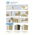 thumbnail image 7 of Dundee Deco Acoustic Panels, Wooden Slats for Decor and Noise Reduction - 3D Wall Panels or Ceiling Panels - Oak Beige - Sample 6" x 6", 7 of 7