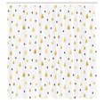 thumbnail image 3 of Ambesonne Autumn Shower Curtain, Raindrops Glimmer, 69"Wx70"L, Mustard Black White, 3 of 5