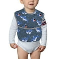 thumbnail image 6 of Zufioo Cartoon Shark Print Toddler Adjustable Waterproof Bib, 11.6x15 Inch Feeding Bib Suitable for 6-24 Month Babies, 6 of 8