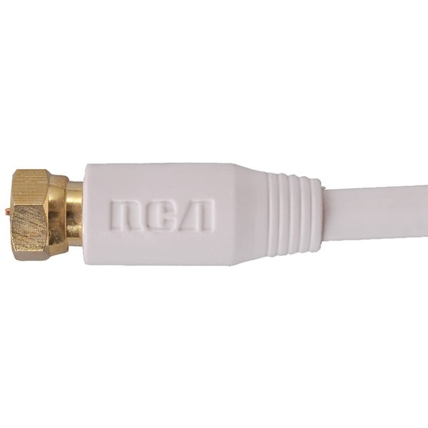 RCA(r) VH606WHR rg6 câble coaxial (6ft; Blanc)