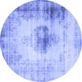 thumbnail image 1 of Ahgly Company Machine Washable Indoor Round Persian Blue Traditional Area Rugs, 4' Round, 1 of 4