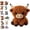 Cow, variant on 3D Beaded Animals Kit, DIY Animal Beading Kit for Adults & Teens, Cute Bead Craft Animal Set with Colorful Beads and Instructions, Jewelry Art Craft Kit for Creative DIY Projects (Turtle)