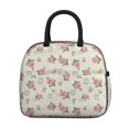 thumbnail image 2 of Womens Pioneer Flower Floral Print Pattern Lunch Box for Work,Insulated Lunch Bag for Women,Loncheras Para Mujer,Leakproof Adult Lunch Bag for Work,Beach,Travel,Picnic,Camping, 2 of 6