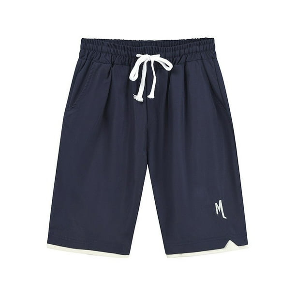 elastic waist sweat shorts