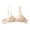 Beige, variant on VerPetridure Bras for Women Wirefree Woman's Printing Gathered Together Daily Bra Underwear No Rims