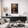 thumbnail image 5 of Framed Canvas Print Vintage Floral Wall Art Dark Academia Decorative for Living Room Bedroom - 24"x36" BLACK, 5 of 8