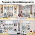 thumbnail image 5 of Blue Eucalyptus Coastal Kitchen Curtains Window Panels, Beach Starfish Shell Nautical Rustic Insulated Window Treatment Curtain, Grommet Curtains for Bedroom/Living Room/Bathroom, 2 Piece 42"Wx45"L, 5 of 8