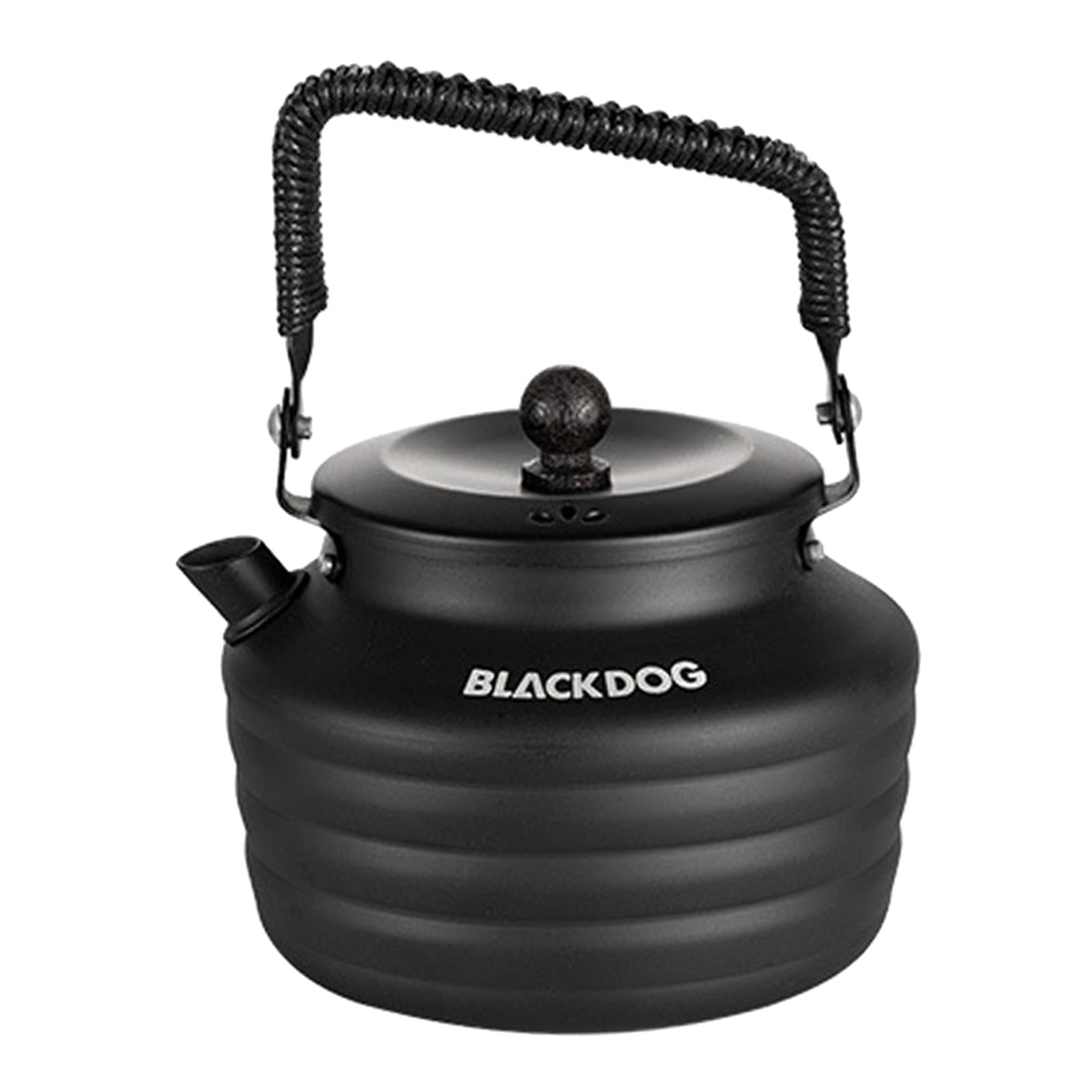 Portable Camping Kettle, Coffee Teapot Aluminum Black Lightweight