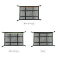 thumbnail image 3 of Graflsoa Upgraded Double Zipper Car Ceiling Storage Net for Clothes, Blankets, and More - Durable Polyester, Easy Installation, Space-Saving Design (Black, 54x80cm), 3 of 6