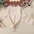 thumbnail image 4 of 2 Pcs Nouveau-Né Fille Garçon Rentrant à la Maison Robe Nouée Unisexe Tenue de Sommeil Pyjama, 4 of 6