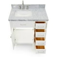 thumbnail image 6 of Ariel H037SLCWRVOWHT Bristol 37" Free Standing Single Rectangular Basin Vanity Set - White, 6 of 7