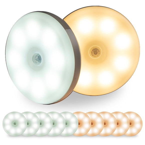 Luz Led Recargable VTZAQZSS Blanca con Sensor de Movimiento 10PCS para Escaleras, Sala, Closet, Vest