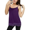 thumbnail image 3 of Vaslanda Women's Summer Adjustable Strap Lace Flowy Tank Tops Cami Shirts with Built-in-bra, 3 of 7