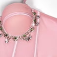 thumbnail image 7 of Women's Rhinestone Tassel Corset Top, Spaghetti Straps Sexy Underwire Bustier Halloween Camisoles Tops, 7 of 7