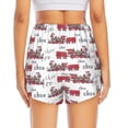 thumbnail image 2 of Lsque Retro Train Printed Women's Running Shorts with Liner Pockets,Elastic Quick Dry Workout Athletic Gym Yoga Shorts,Womens High Waist Shorts-XX-Large, 2 of 9