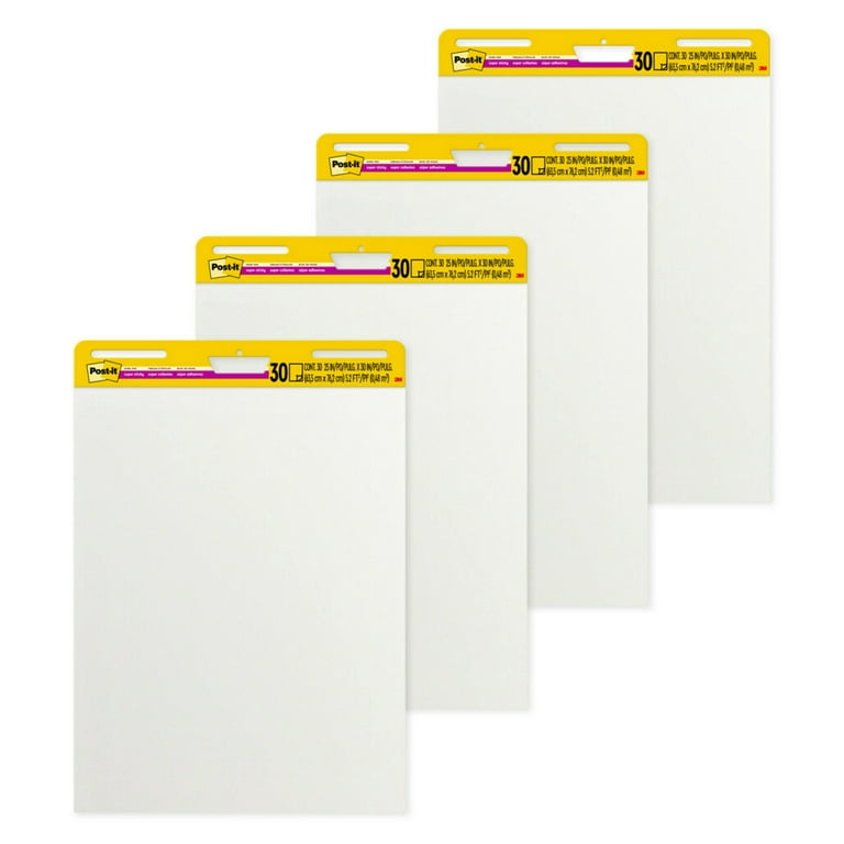 Sticky Easel Pad, 4 Pads, 25 x 30 Inches UPGRADED Anchor Chart Paper-YY01