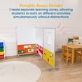 thumbnail image 3 of ECR4Kids Mobile Dry-Erase and Flannel Split Room Divider, 3-Panel, School Supplies, Primary, 3 of 9
