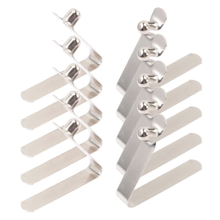 PTOOTP 20Pcs Compressed Spring Snap Clip Silver for Kayak Paddle Boat Buckle and Tent Pole